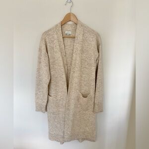 Lucky Brand Cream Open-Front Cardigan